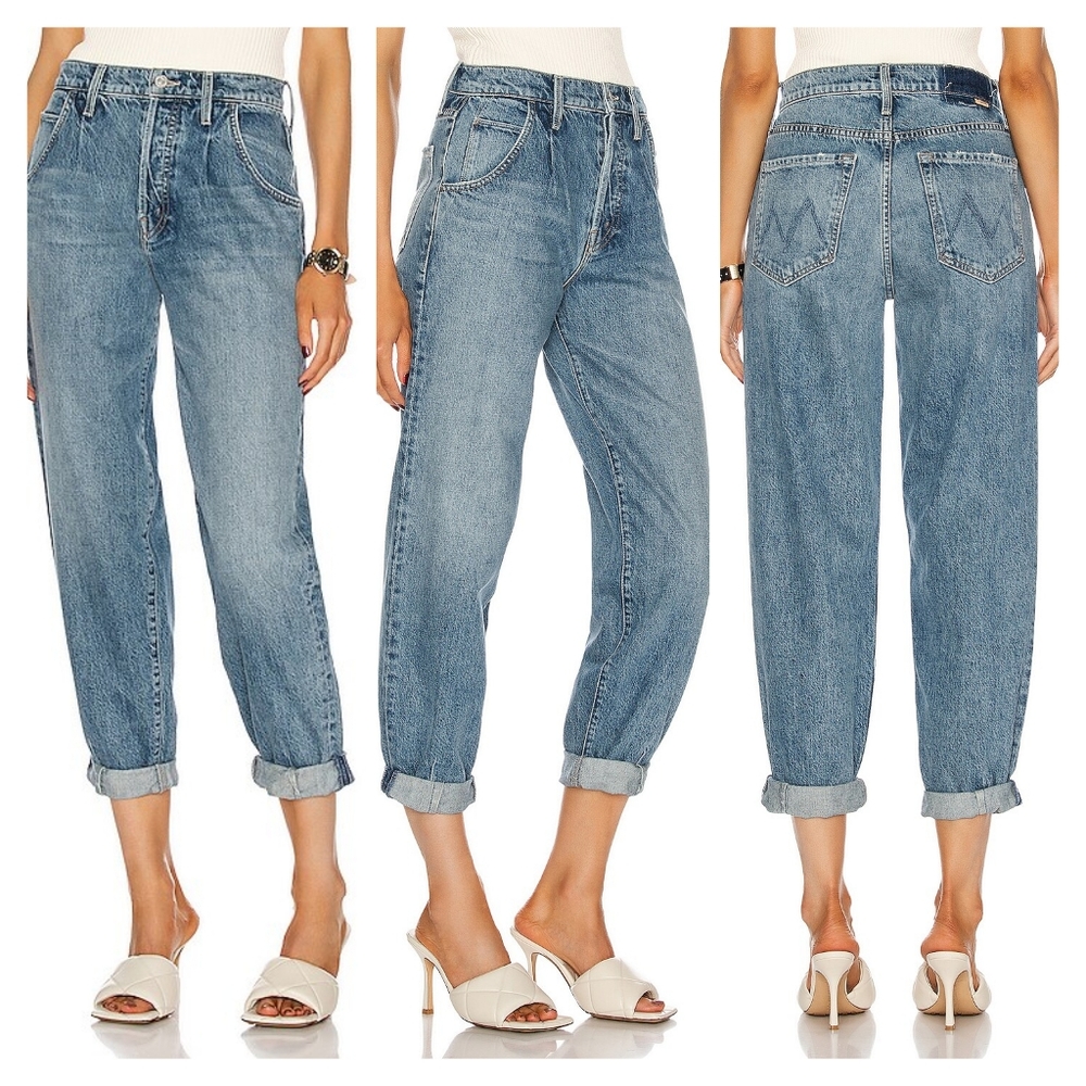 Mother The Bounce Hover Darf Cuffed Jeans Size 25